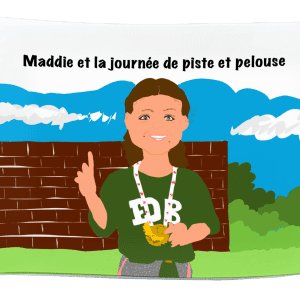 Maddie et la journée de piste et pelouse